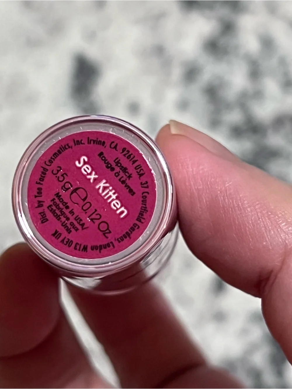 Too Faced Lip Of Luxury Champagne Essence Lipstick Sex Kitten